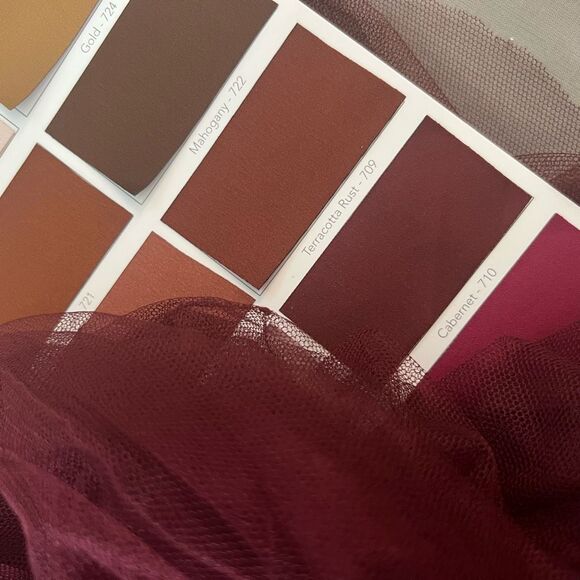 Revelry Thea tulle bridesmaid dress in Cabernet size 16 - Picture 14 of 15